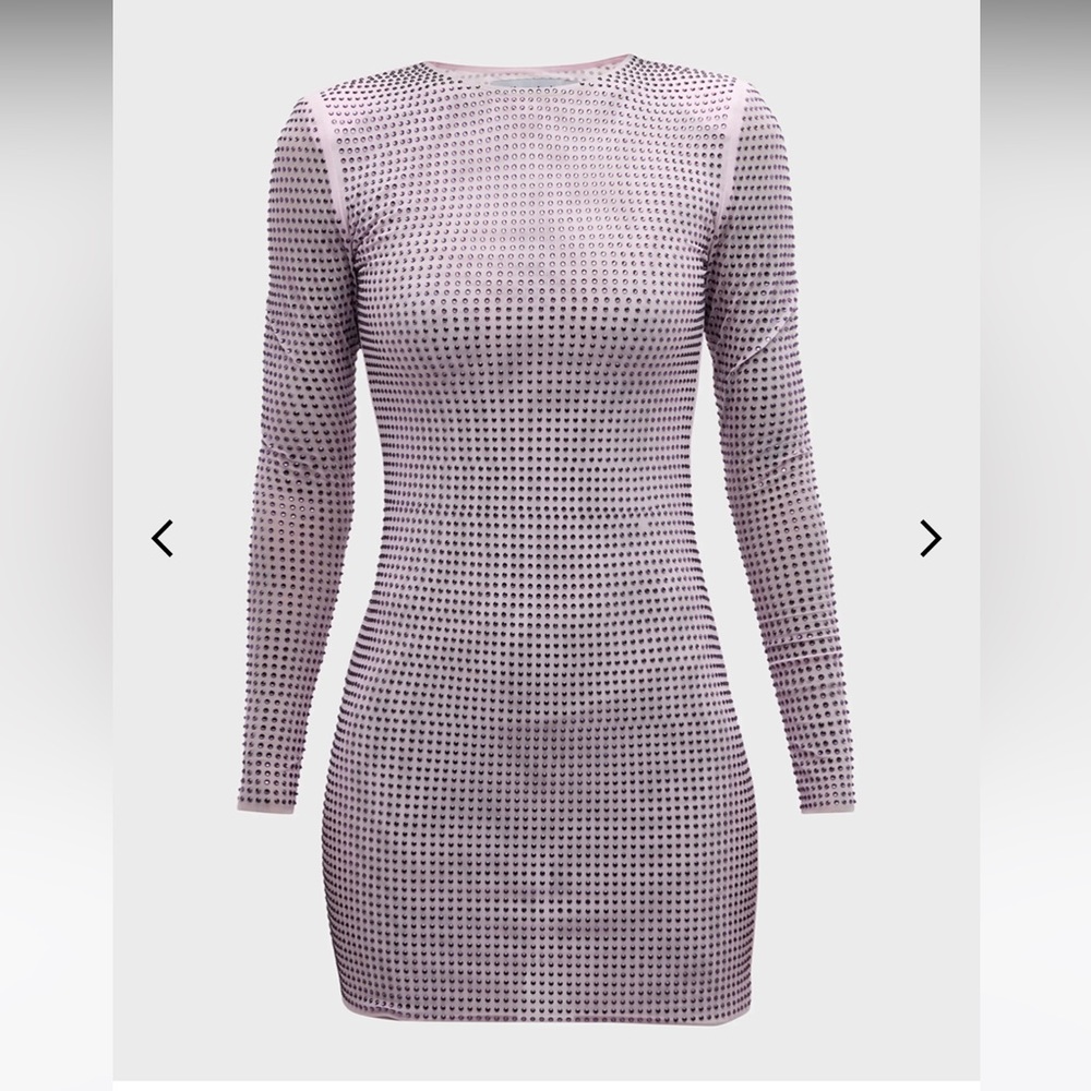 Self-Portrait Hot Fix Embellished Mini Dress size 4 brand new with tags